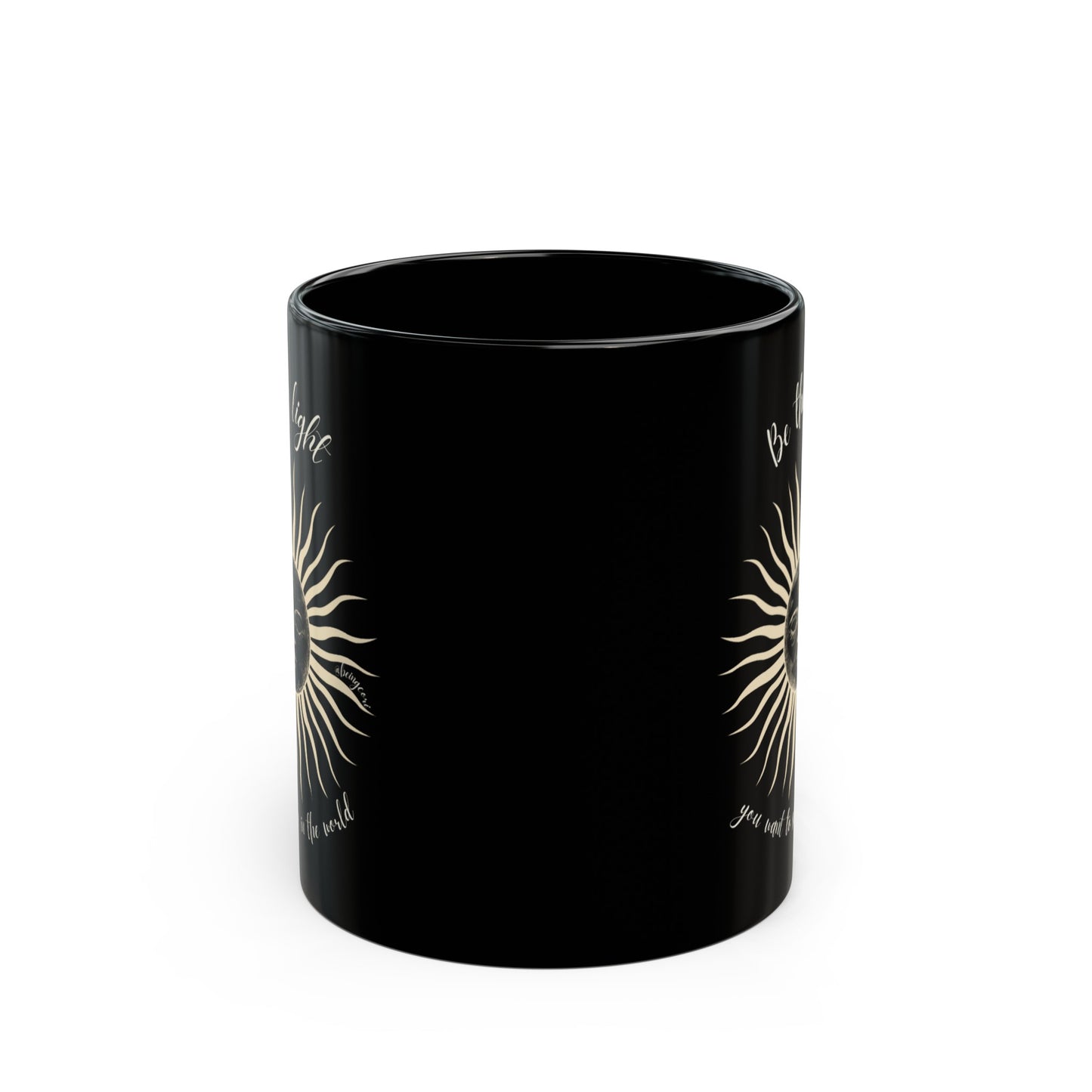 Be the Light Sun Black Mug (11oz, 15oz)